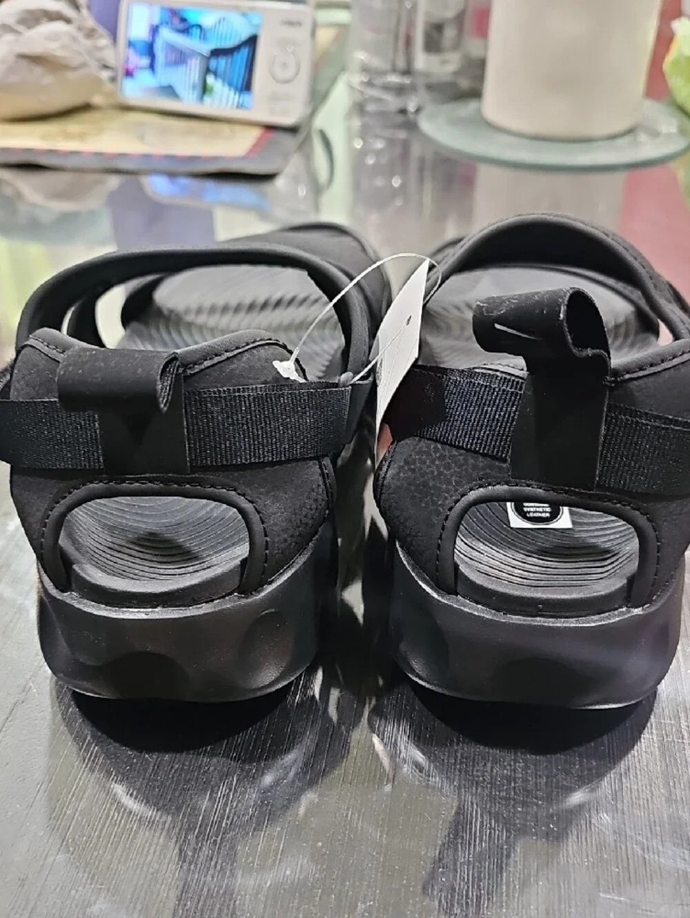 Nike Black Men’s Adjustable Strapped Slide Sandals